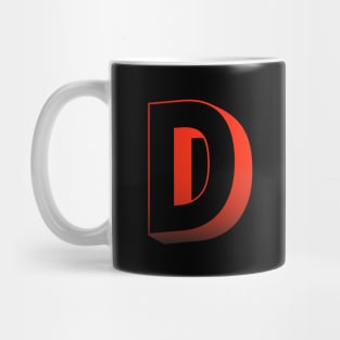 Letter D Letter Art Mug